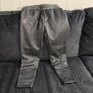 Hurley Gray Sweatpants with Multicolor Logo